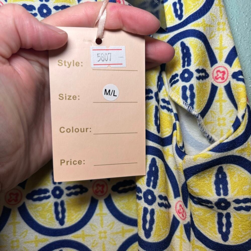 Toi et Moi Sleeveless Sheath Dress Medium Geometric Print NWT - Picture 5 of 8